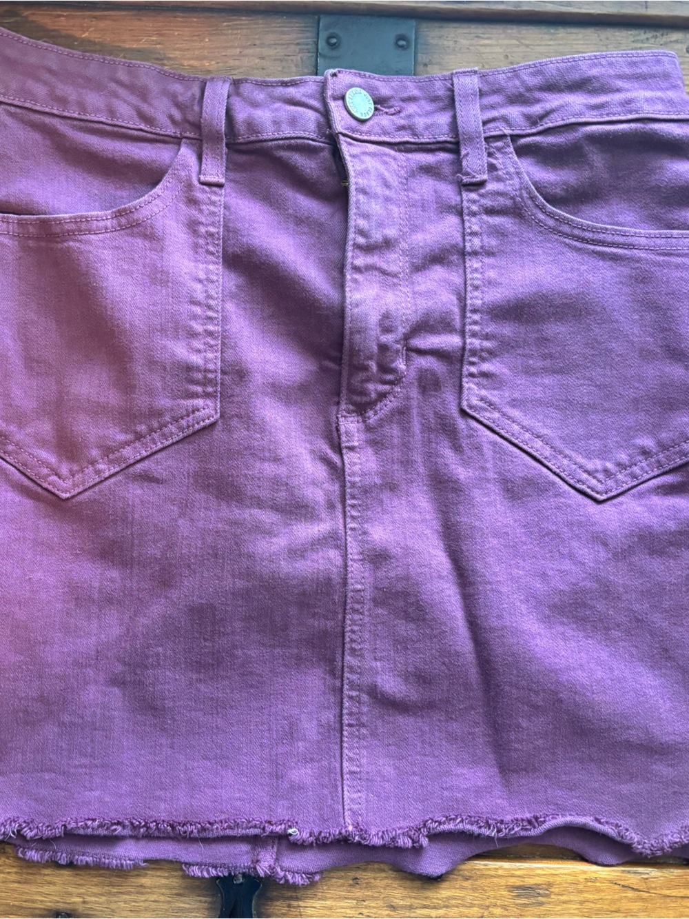Just Black Lavender Denim Skirt